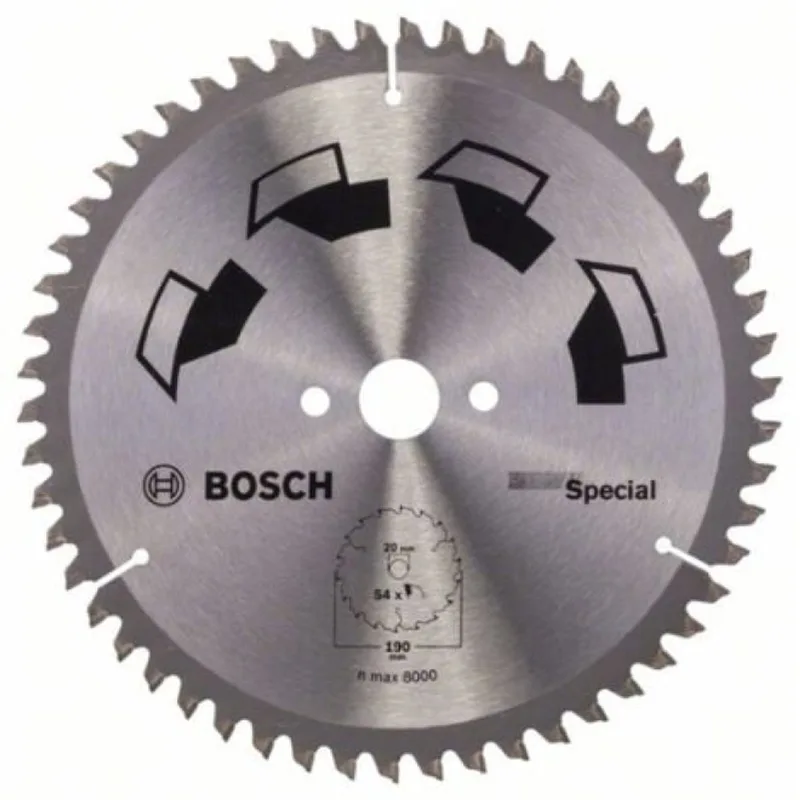 Cirkelzaagblad Special -190 x 20 x 2,5 mm - 54 by Bosch Professional – product image 1 of 2