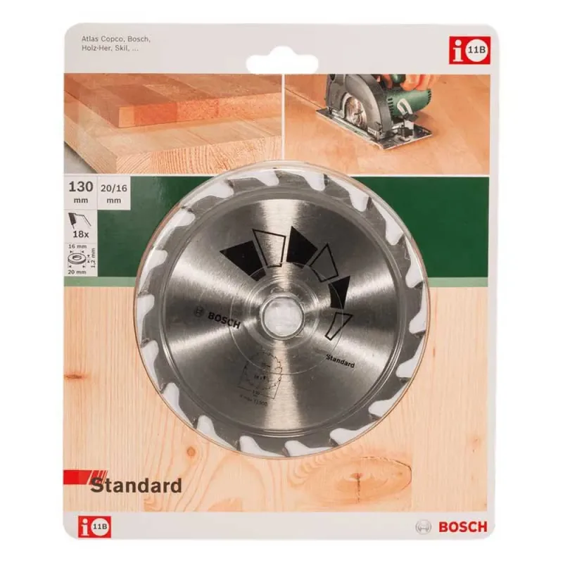 Cirkelzaagblad STANDARD 130 x 20 x 2,2 mm - 18 tanden by Bosch Professional – product image 2 of 2