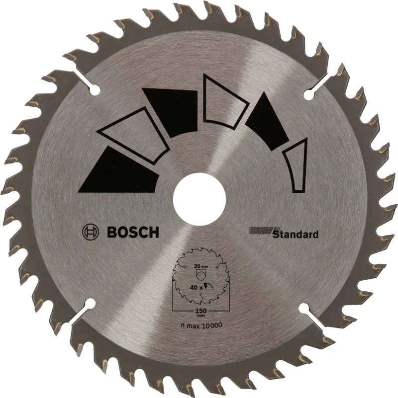 Cirkelzaagblad STANDARD 150 x 20 x 2,2 mm, 40 de Bosch Professional – image du produit