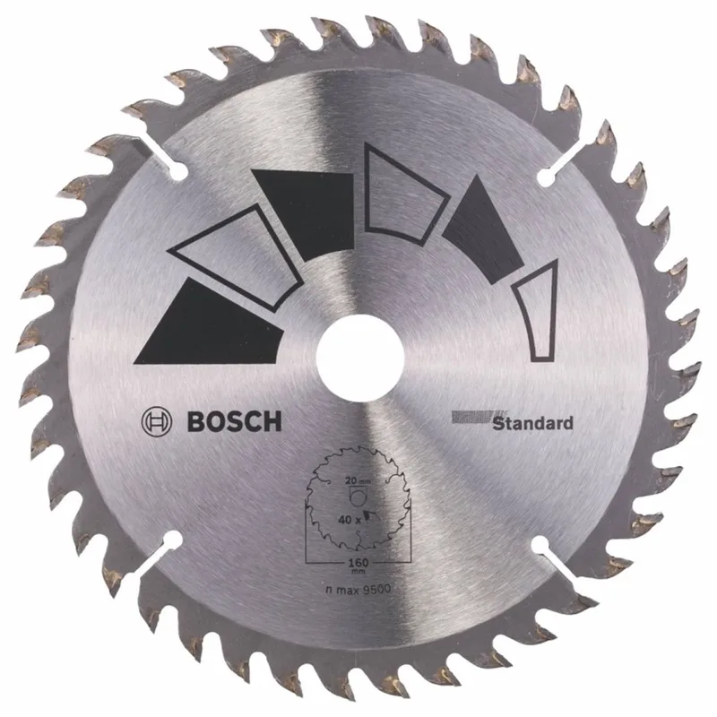 Cirkelzaagblad STANDARD 160 x 20 x 2,2 mm - 40 von Bosch Professional – Produktbild