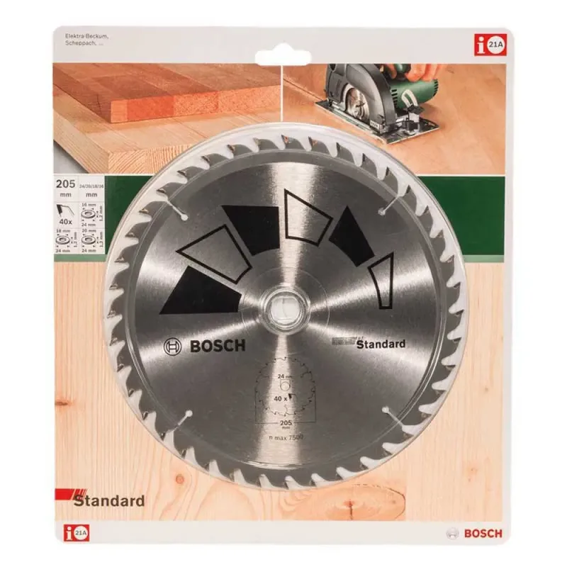 Bosch Accesorios Gt Wo H 205x24-40 Kreissägeblatt Für Holz von Bosch Professional – Produktbild 2 von 2
