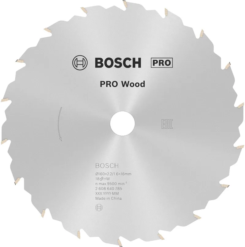 Cirkelzaagblad Standard for Wood Speed - 160 x 16 x 2,4 mm - 18 tanden de Bosch Professional – image du produit