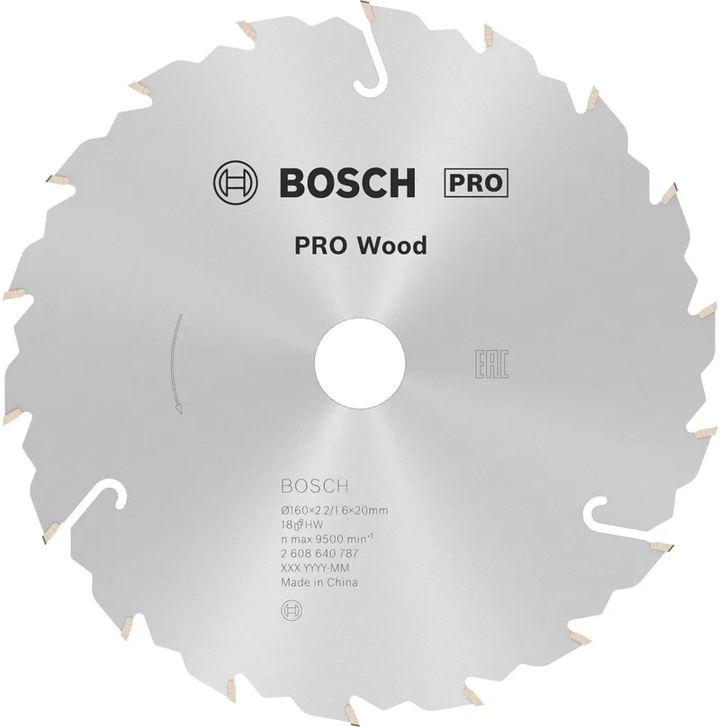 Cirkelzaagblad Standard for Wood Speed 160 x 20 x 2,4 mm - 18 tanden de Bosch Professional – image du produit