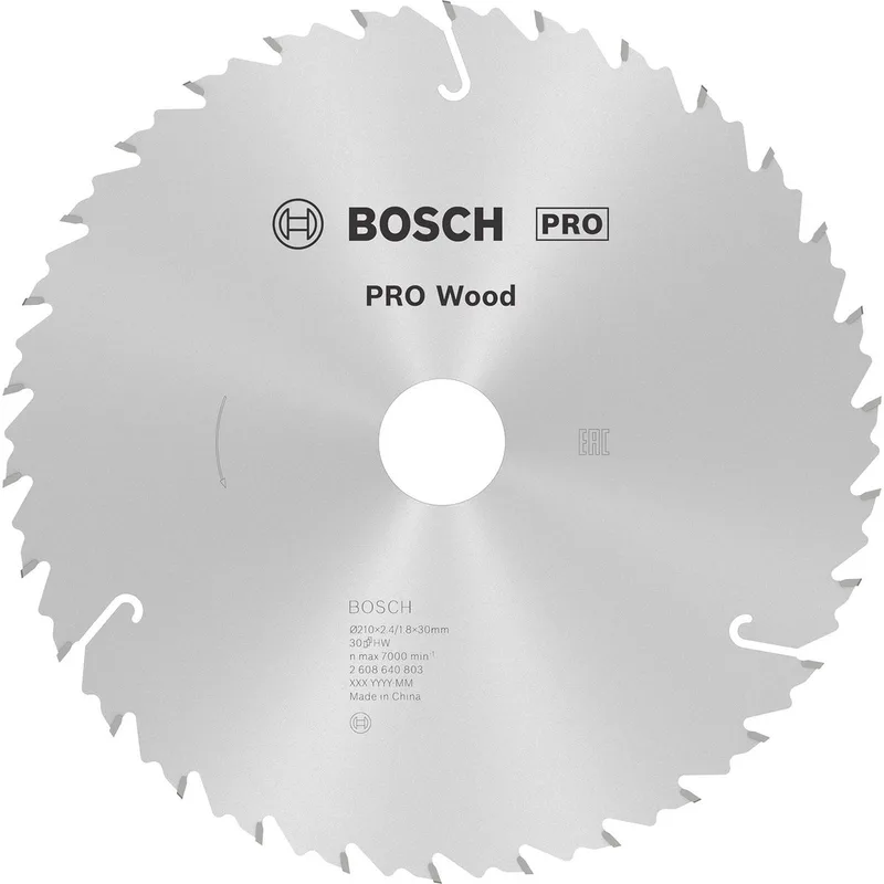 Cirkelzaagblad Standard for Wood Speed 210 x 30 x 2,6 mm, 30 by Bosch Professional – product image
