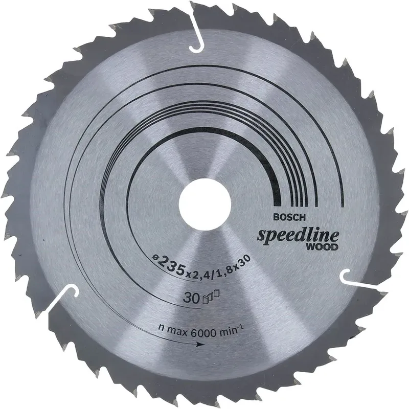 Cirkelzaagblad Standard for Wood Speed 235 x 30/25 x 2,6 mm, 30 von Bosch Professional – Produktbild 2 von 2