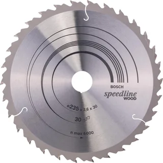 Cirkelzaagblad Standard for Wood Speed 235 x 30/25 x 2,6 mm, 30 von Bosch Professional – Produktbild 1 von 2