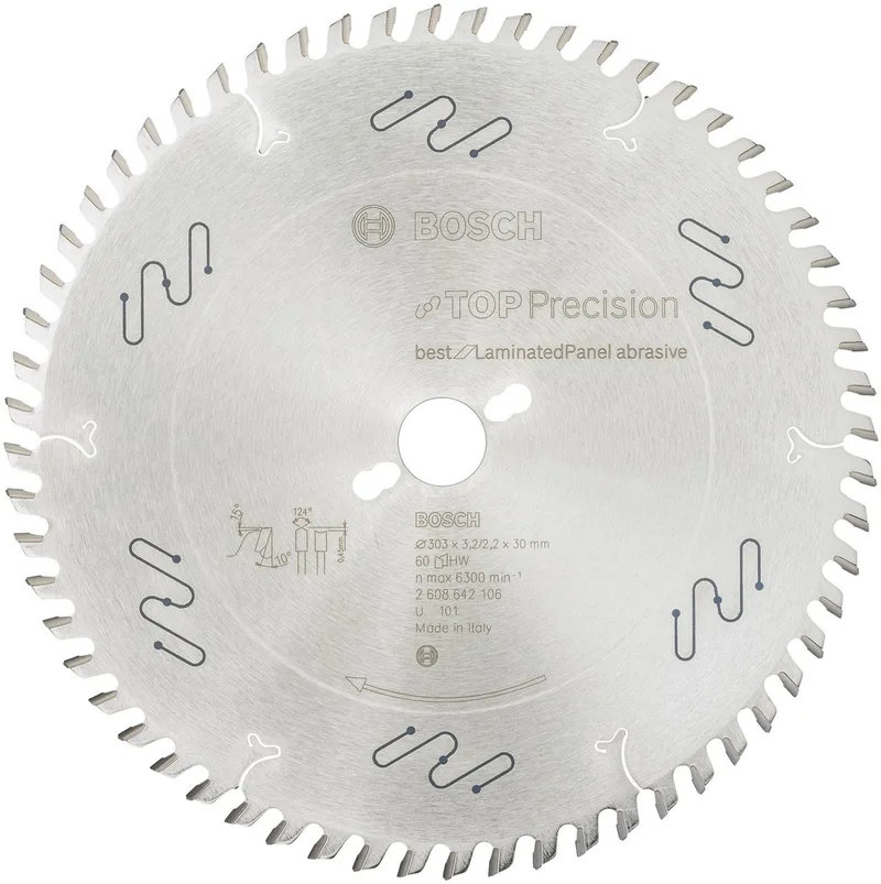 Cirkelzaagblad Top Precision Best for Laminated Panel Abrasive 303 x 30 x 3,2 mm, 60 von Bosch – Produktbild