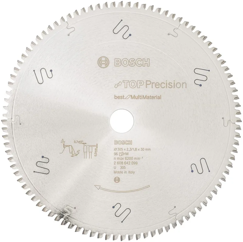Cirkelzaagblad Top Precision Best for Multi Material 305 x 30 x 2,3 mm, 96 by Bosch Professional – product image