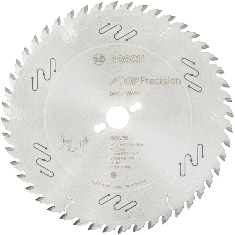 Cirkelzaagblad Top Precision Best for Wood 300 x 30 x 3,2 mm, 48 de Bosch Professional – image du produit