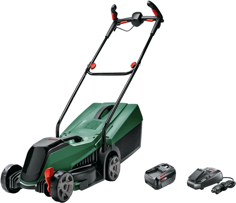 CityMower 18V-32-300 Accu grasmaaier - Met 18 V - 5Ah accu en lader - Maaibreedte: 32 cm by Bosch Home & Garden – product image 1 of 3