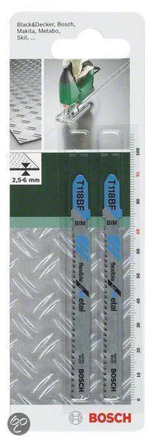 Decoupeerzaagblad bimetaal, T 118 BF Flexible for Metal by Bosch Professional – product image 1 of 2