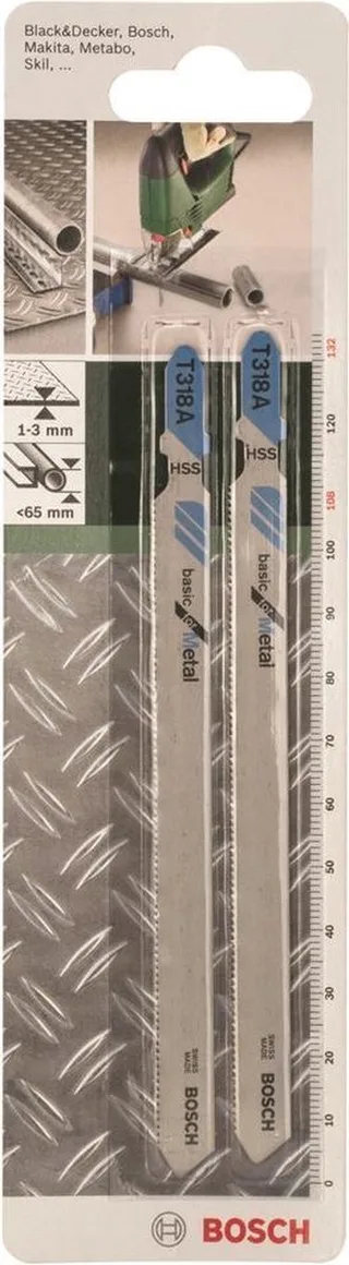 Decoupeerzaagblad HSS, T 318 A Basic for Metal von Bosch – Produktbild 1 von 2