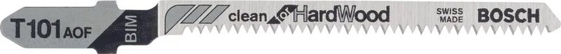Decoupeerzaagblad T 101 AOF Clean for Hard Wood - 3 stuks by Bosch – product image 1 of 3
