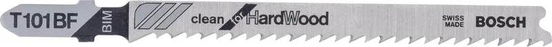 Decoupeerzaagblad T 101 BF Clean for Hard Wood de Bosch – image du produit 1 sur 3
