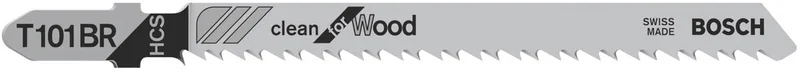 Decoupeerzaagblad T 101 BR Clean for Wood - 25 stuks van Bosch – productafbeelding 1 van 3