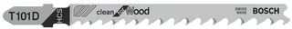 Decoupeerzaagblad T 101 D Clean for Wood - 3 stuks by Bosch Professional – product image 1 of 2