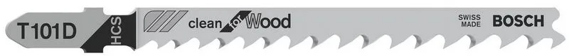 Decoupeerzaagblad T 101 D Clean for Wood - 3 stuks by Bosch Professional – product image 1 of 2
