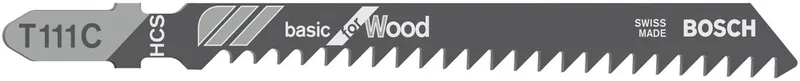 Decoupeerzaagblad T 111 C Basic for Wood - 3 stuks von Bosch – Produktbild