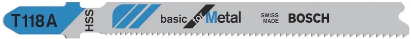 Decoupeerzaagblad T 118 A Basic for Metal - 100 stuks de Bosch – image du produit 1 sur 2