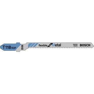Decoupeerzaagblad T 118 EOF Flexible for Metal - 5 stuks van Bosch – productafbeelding 2 van 2