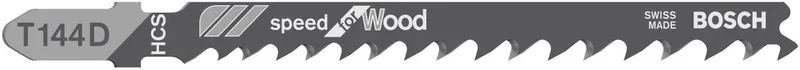 Decoupeerzaagblad T 144 D Speed - for Wood van Bosch – productafbeelding 1 van 6