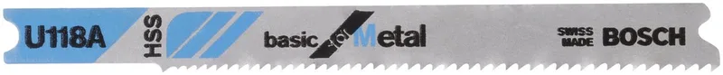 Decoupeerzaagblad U 118 A Basic for Metal - 3 stuks von Bosch – Produktbild