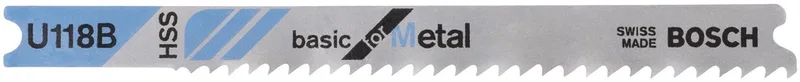 Decoupeerzaagblad U 118 B Basic for Metal - 3 stuks von Bosch – Produktbild