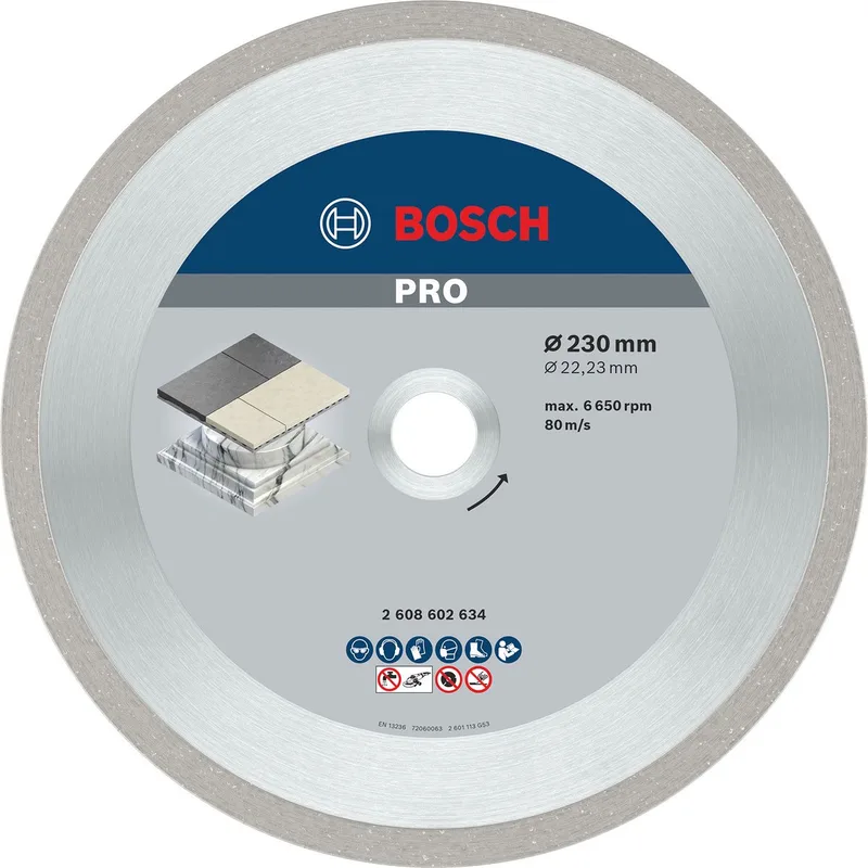 Diamantdoorslijpschijf Best for Ceramic 230 x 22,23 x 2,4 x 10 mm de Bosch Professional – image du produit