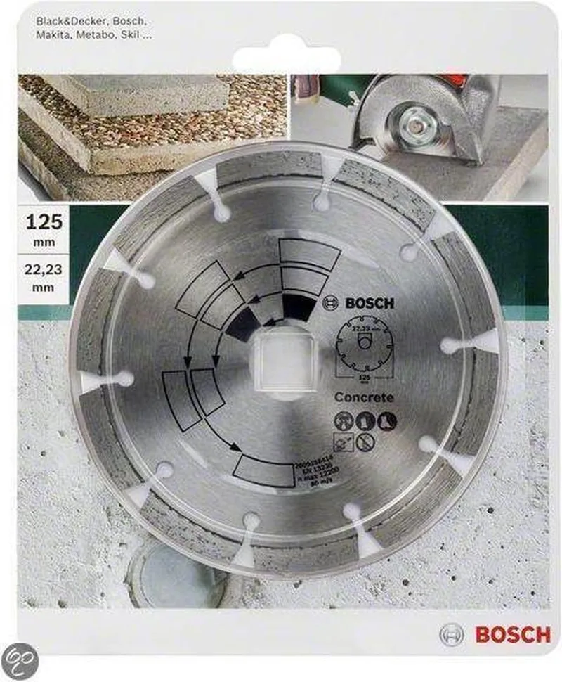 Diamantdoorslijpschijf beton 125 x 22 x 1,7 x 7,0 mm de Bosch Professional – image du produit