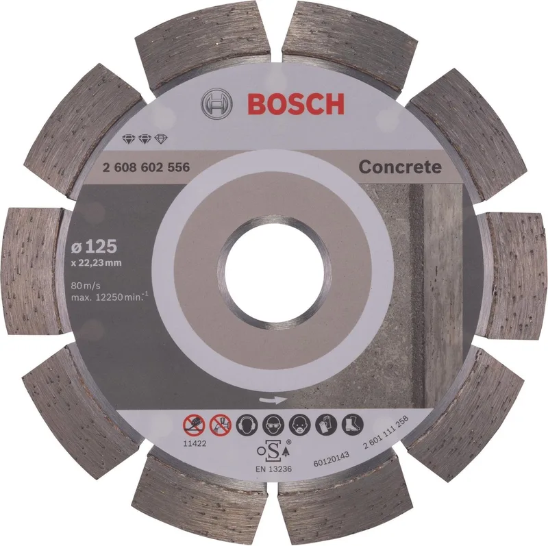 Diamantdoorslijpschijf Expert for Concrete 125 x 22,23 x 2,2 x 12 mm de Bosch Professional – image du produit