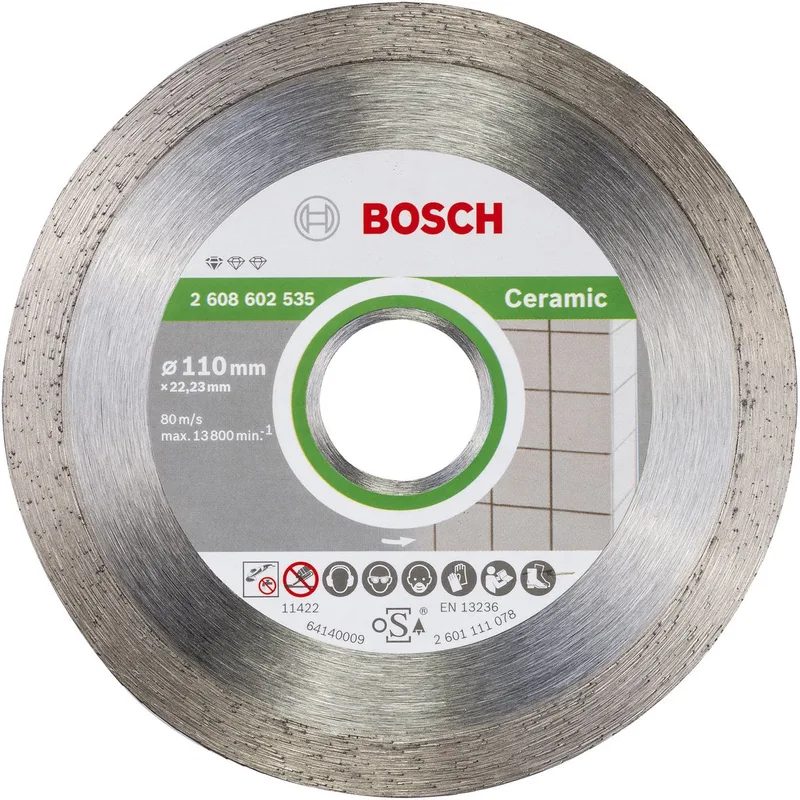 Diamantdoorslijpschijf Standard for Ceramic 110 x 22,23 x 1,6 x 7,5 mm fra Bosch Professional – produktbillede