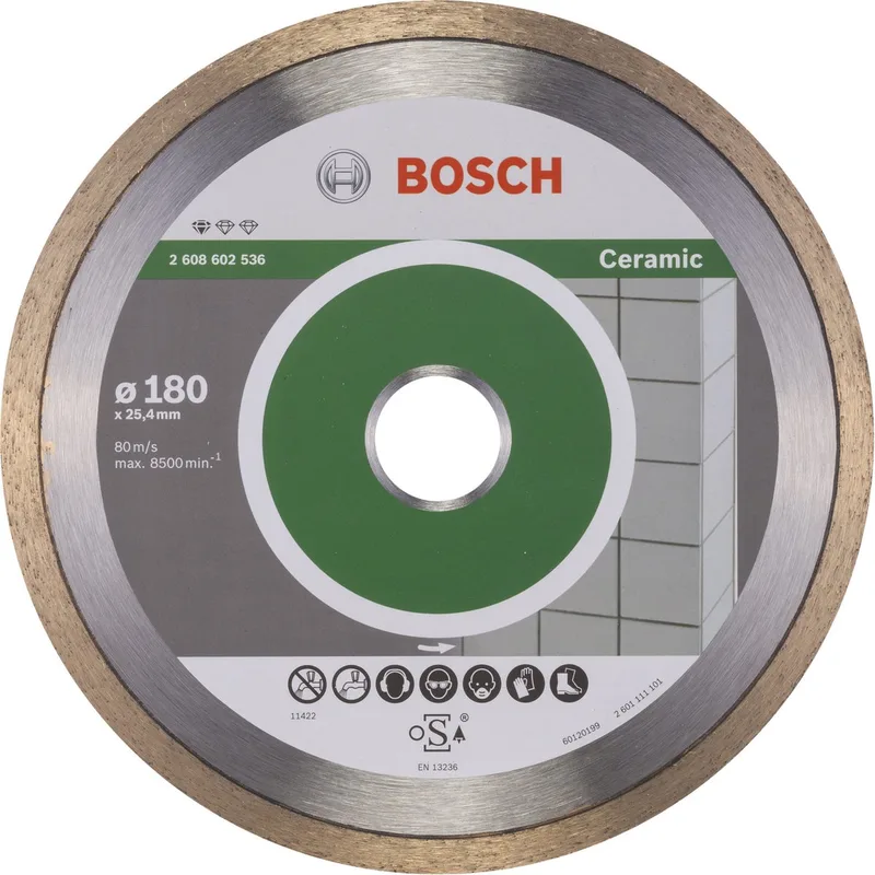 Diamantdoorslijpschijf Standard for Ceramic 180 x 25,40 x 1,6 x 7 mm von Bosch Professional – Produktbild