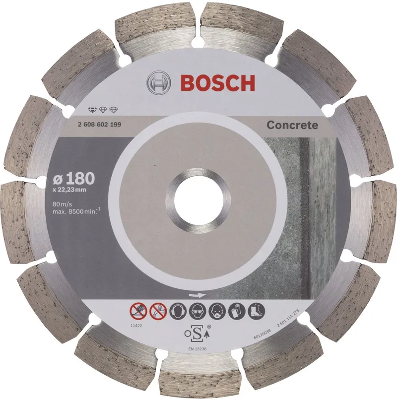 Diamantdoorslijpschijf Standard for Concrete 180 x 22,23 x 2 x 10 mm de Bosch Professional – image du produit