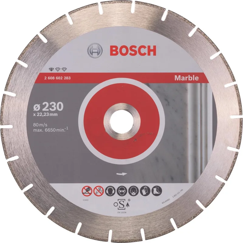 Diamantdoorslijpschijf Standard for Marble 230 x 22,23 x 2,8 x 3 mm van Bosch – productafbeelding