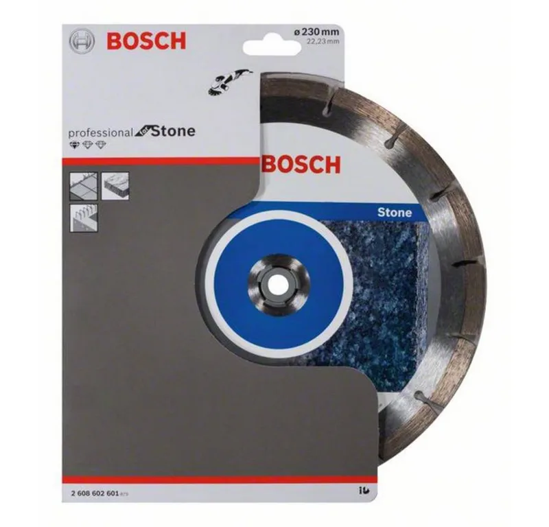 Diamantdoorslijpschijf Standard for Stone 230 x 22,23 x 2,3 x 10 mm van Bosch – productafbeelding 2 van 4