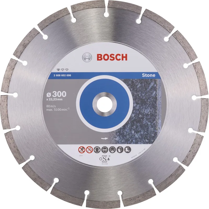 Diamantdoorslijpschijf Standard for Stone 300 x 22,23 x 3,1 x 10 mm de Bosch Professional – image du produit