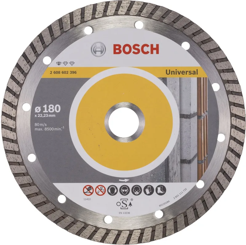 Diamantdoorslijpschijf Standard for Universal Turbo 180 x 22,23 x 2,5 x 10 mm från Bosch Professional – produktbild