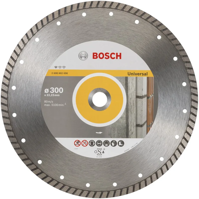 Diamantdoorslijpschijf Standard for Universal Turbo 300 x 22,23 x 3 x 10 mm von Bosch Professional – Produktbild
