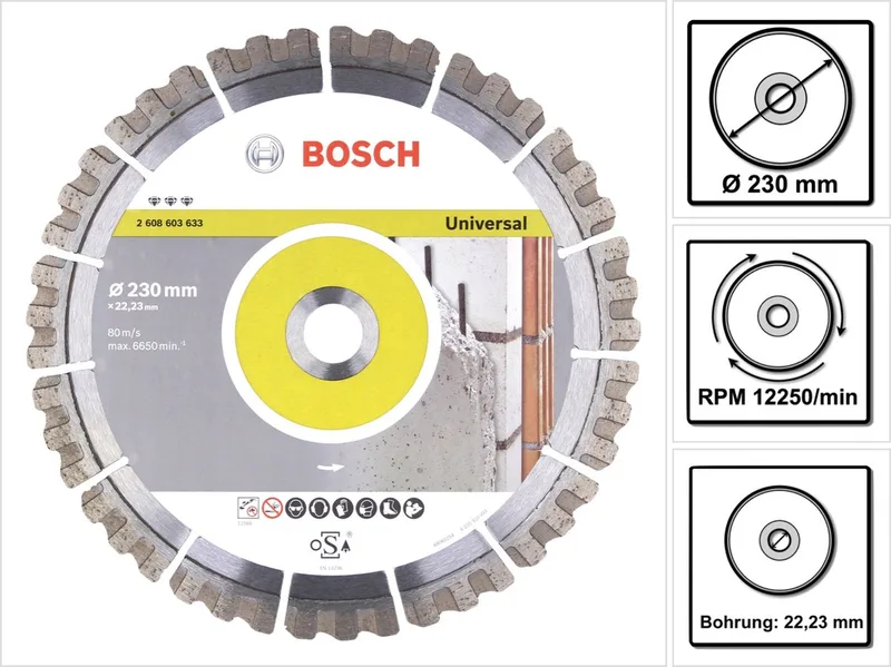 Diamantschijf Best Univer+Met 230/22,23 by Bosch – product image