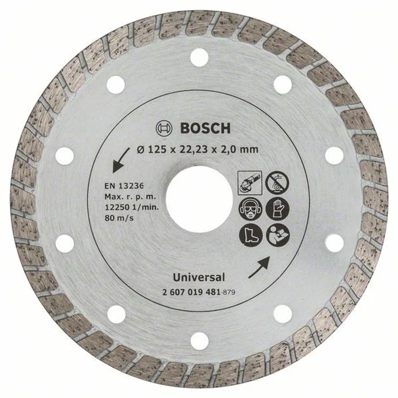 Diamantschijf - Turbo - 125 mm van Bosch – productafbeelding