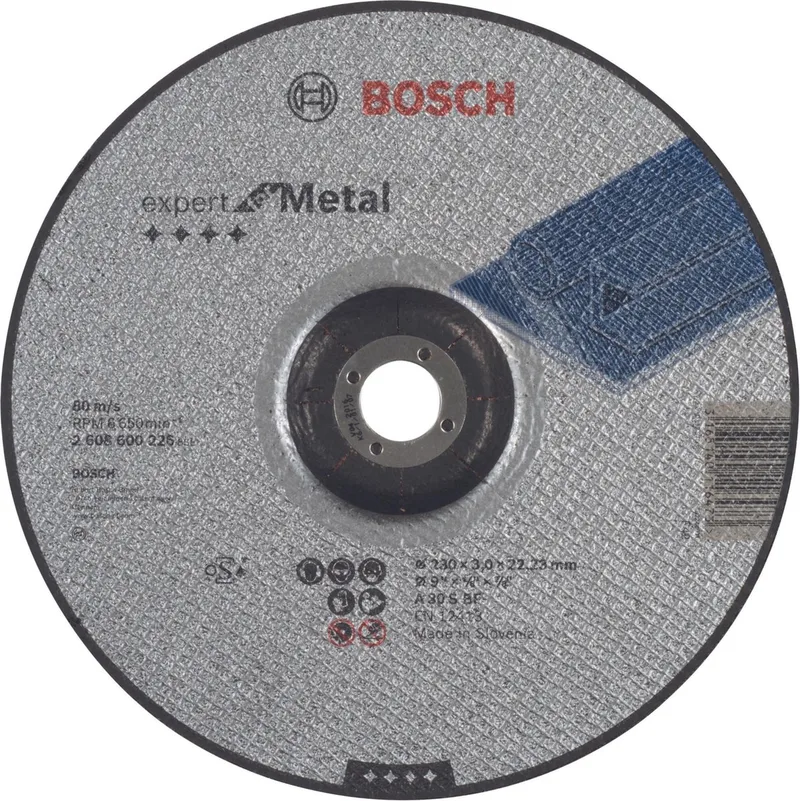 Bosch Accessories 2608600226 2608600226 Disque à tronçonner à moyeu déporté 230 mm 1 pc(s) acier de Bosch Professional – image du produit