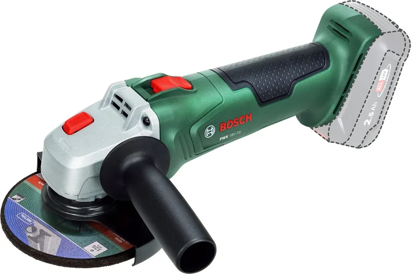 draadloze haakse slijper - PWS 18V-70 - 125 mm - 18V by Bosch Home & Garden – product image 1 of 5