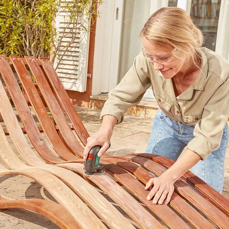 EasyCurvSander 12 Accuschijfschuur- & polijstmachine - Incl. schuurnetten set - Losse body (geleverd zonder 12 V accu en oplader) van Bosch – productafbeelding 1 van 5