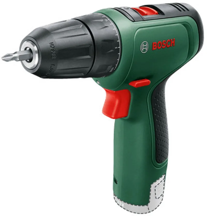 EasyDrill 1200 boormachine met 2 accu's, 1 oplader, koffer met bits van Bosch – productafbeelding