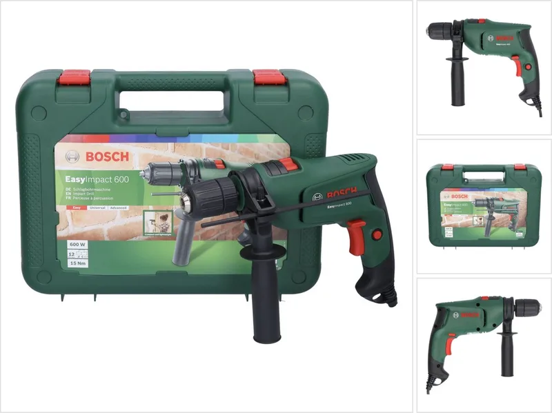 EasyImpact 600 Schlagbohrmaschine 600 Watt 15 Nm + Koffer ( 0603133020 ) de Bosch Home & Garden – image du produit