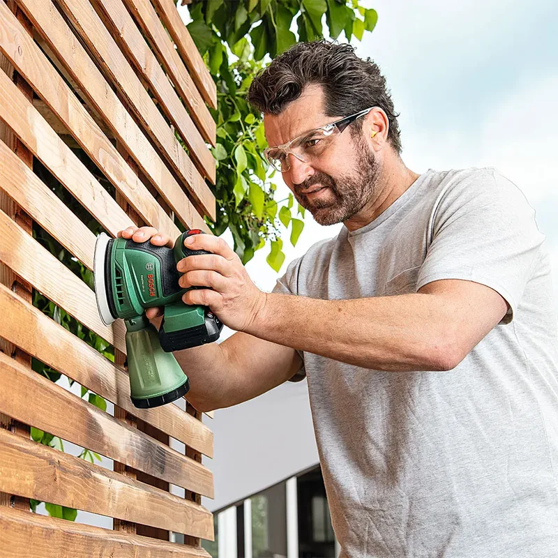 Akku-Exzenterschleifer EasyOrbit 18V-10, 1 x Akku PBA 18V 2.0Ah von Bosch Home & Garden – Produktbild 4 von 6