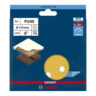 Expert C470 Sanding Discs P240 5pcs de Bosch – image du produit 3 sur 5