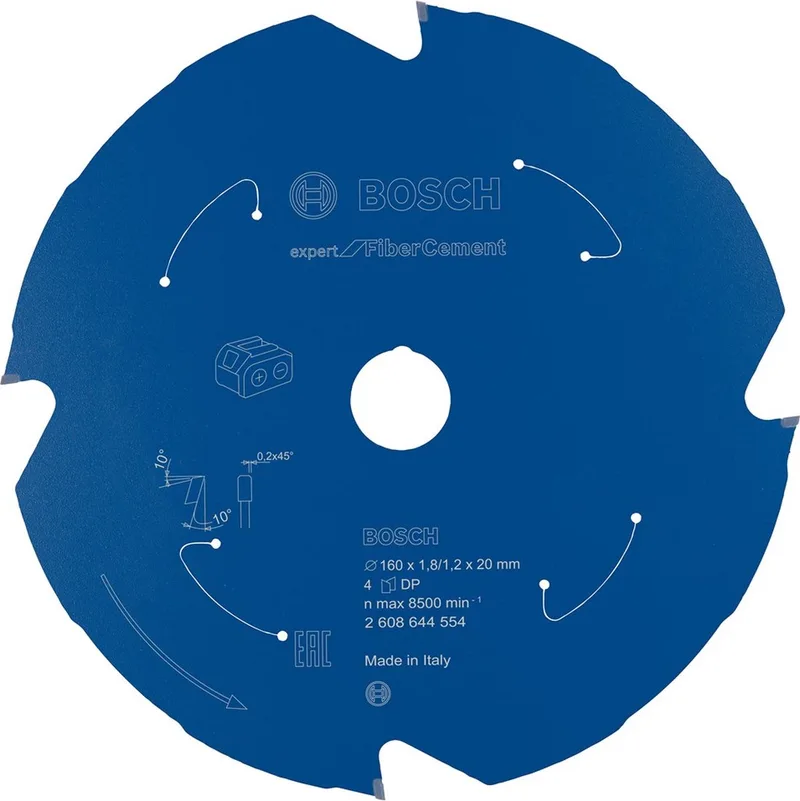 Expert - Cirkelzaagblad voor Vezelcement - 160x20mm - PCD Tanden - TCG Geometrie de Bosch Professional – image du produit