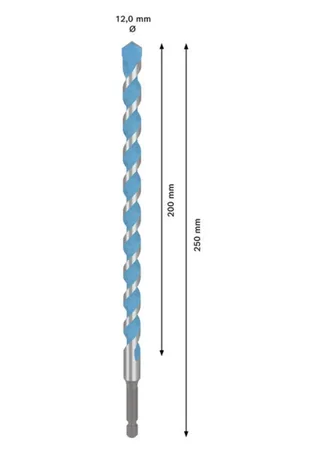 Expert Hex-9 Multi Construction 12 X 200 X 250 Mm Multimateriaalboor van Bosch – productafbeelding 2 van 2