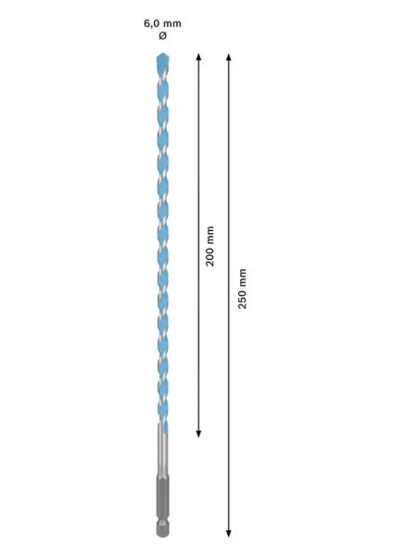 Expert Hex-9 Multi Construction 6 X 200 X 250 Mm Multimateriaalboor von Bosch Professional – Produktbild 2 von 2